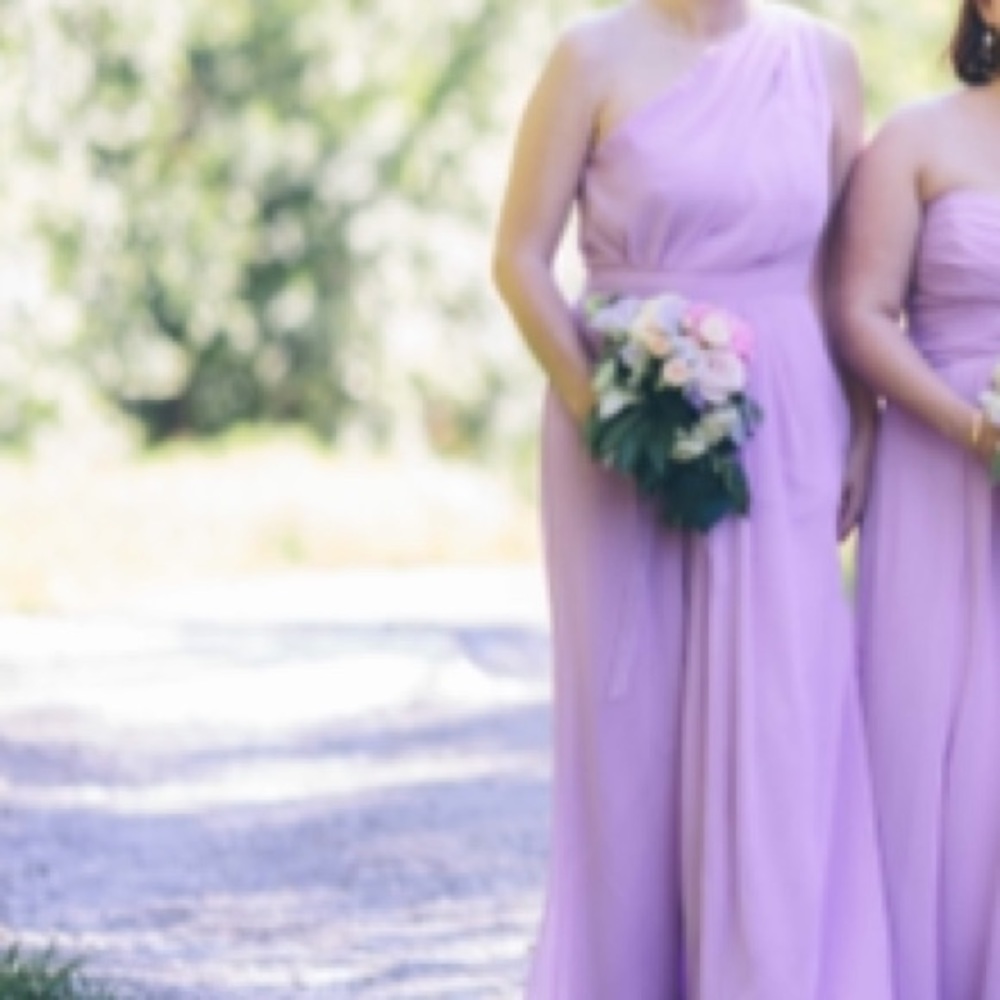 David’s Bridal Lavender dress